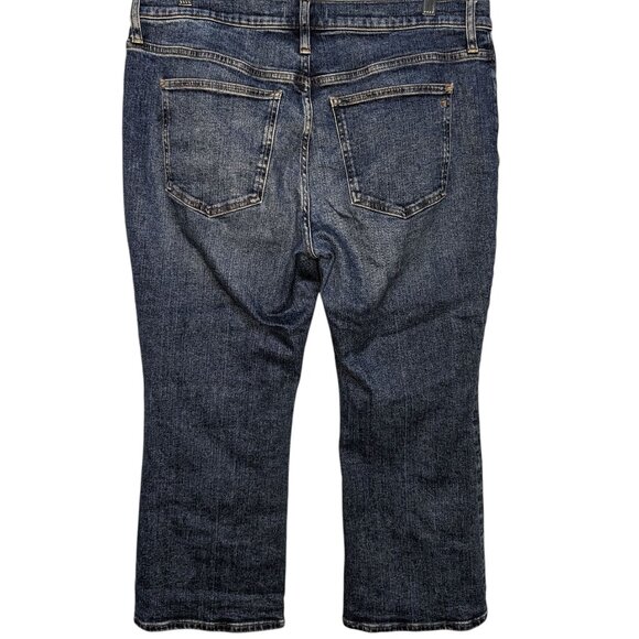 Madewell Mid Rise Kick Out Jeans Size 32 Petite Medium Wash Flare - Picture 5 of 5